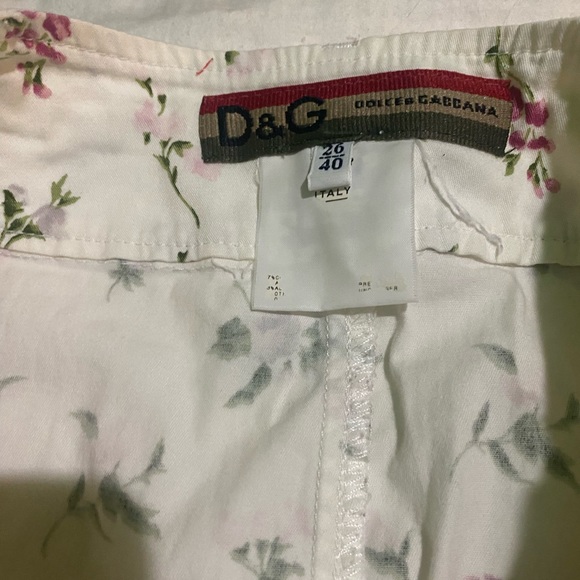 Dolce gabbana skirt white with flowers y2k - Picture 2 of 4